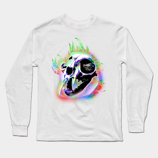 skull Long Sleeve T-Shirt by oddityghosting